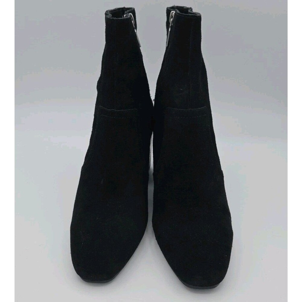 Blondo Sadie Waterproof Bootie Woman Black Suede Ankle Block Heel Boots Size 9 - Picture 3 of 10